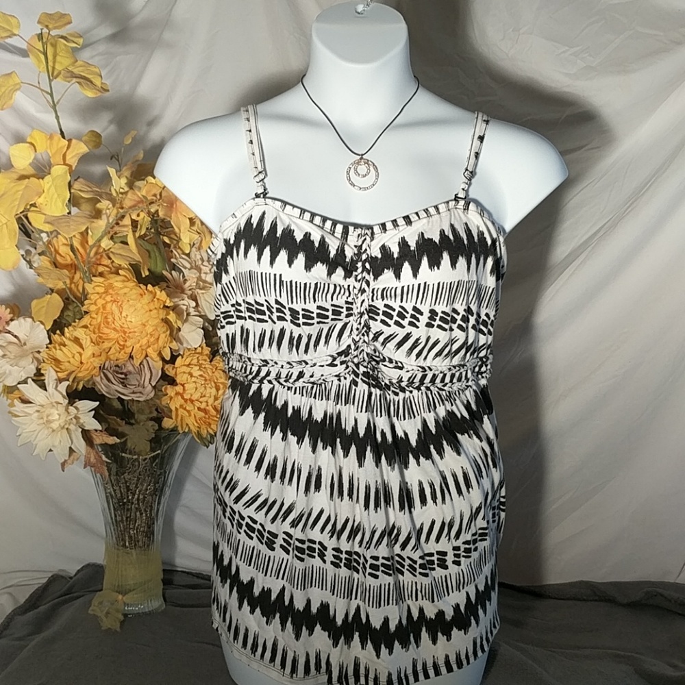 Black and White print camisole